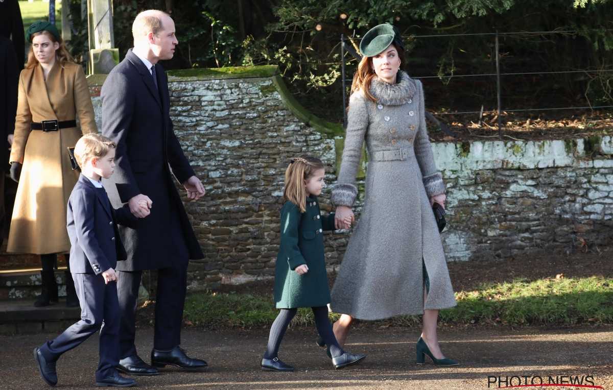 prins William en Kate Middleton en prins George