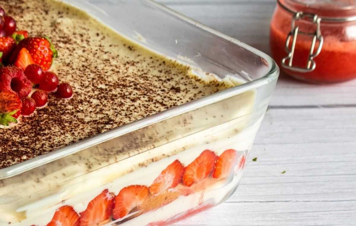 tiramisu aardbeien