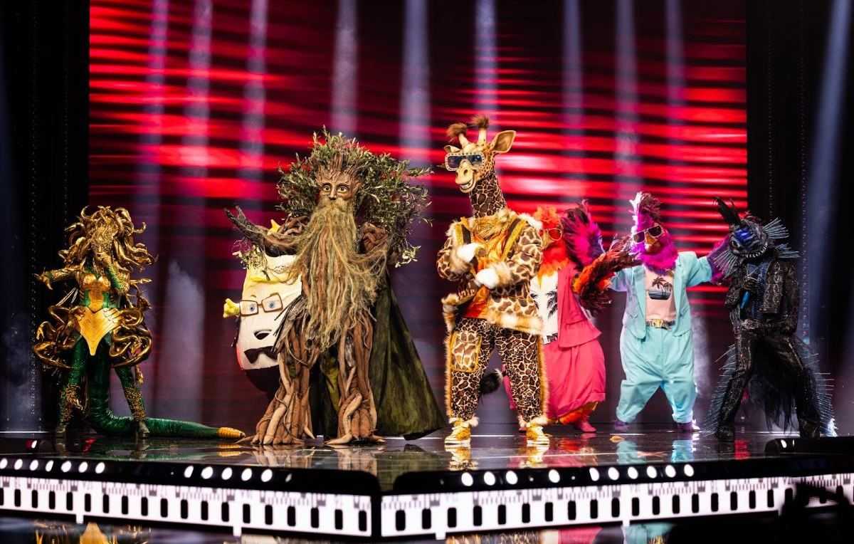 The Masked Singer Giraf, Boom, Mister Withlove, Medusa, Tik & Tok en Zeeduivel eerste aflevering