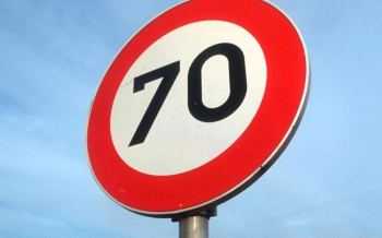 Verkeersbord - 70 km/u