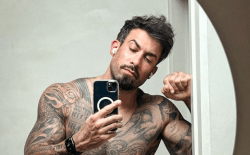 Fabrizio Tzinaridis gaat voor tattoo op wel erg intieme zone