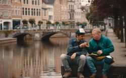 Dieter Coppens en Kevin zagen het fout gaan tijdens hun tocht met zelfgemaakte boot: “Tikje angstaanjagend”